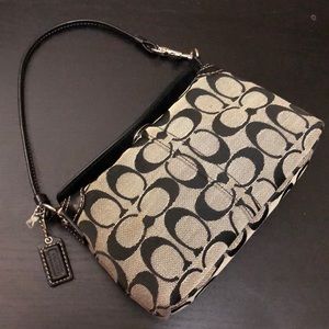 Coach Logo Signature Mini Bag/Wristlet